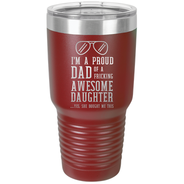 I'm a Proud Dad 30oz Ringneck Tumbler